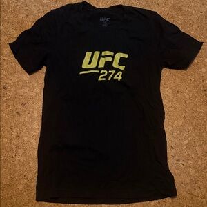 UFC Black and Yellow Short Sleeve Tee